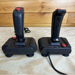 Lot Of 2 NINTENDO NES Hedaka Super Stick Controller Action-Pro Suction Vintage